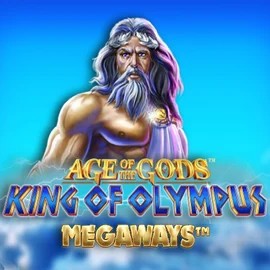 Slots logo of Age Of The Gods: King of Olympus Megaways from Origins at Beep Beep Casino