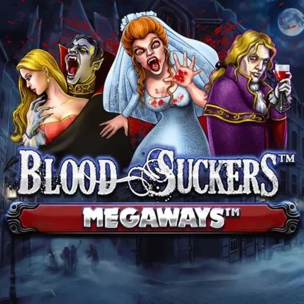 Blood Suckers Megaways slot logo by Red Tiger Gaming at Beep Beep Casino