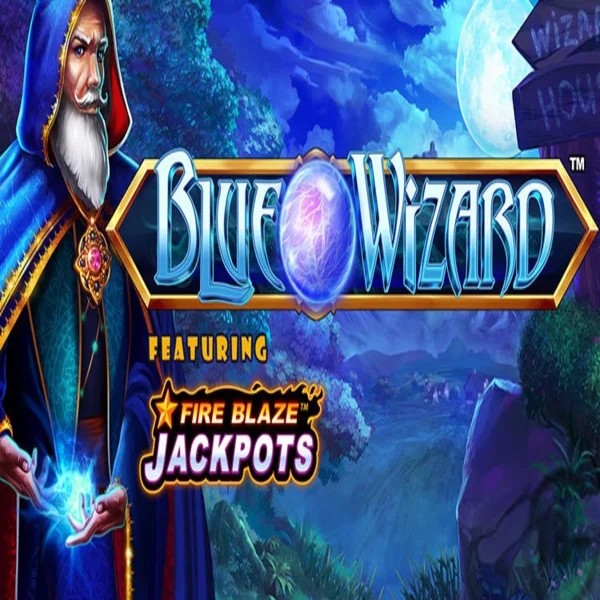 Blue Wizard Fire Blaze Jackpots game by Rarestone Gaming – logo hosted on Beep Beep Casino