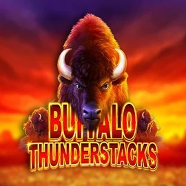 Buffalo Thunderstacks online game logo by Amatic Industries on beepbeep-casino.net