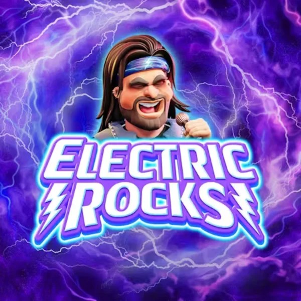 Electric Rocks logo by Inspired Gaming at Beep Beep Casino