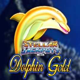 Dolphin Gold with Stellar Jackpots slot icon by Lightning Box Game, available at Beep Beep Casino